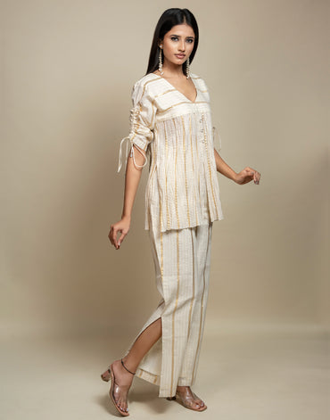 Ivory Crushed Co-rd Set