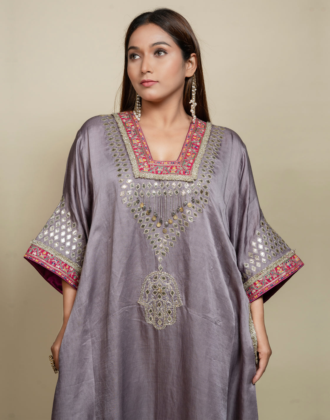 Lavender Kashmiri Co-ord Set